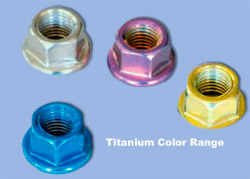 Titanium Fasteners Color Range